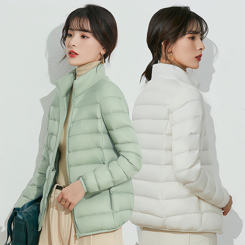 New Lightweight Slim-fit Casual White Duck Down Hooded Jacket