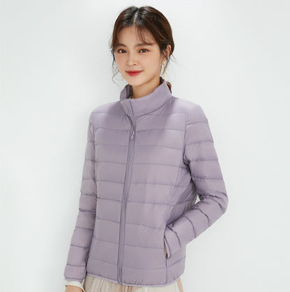 New Lightweight Slim-fit Casual White Duck Down Hooded Jacket