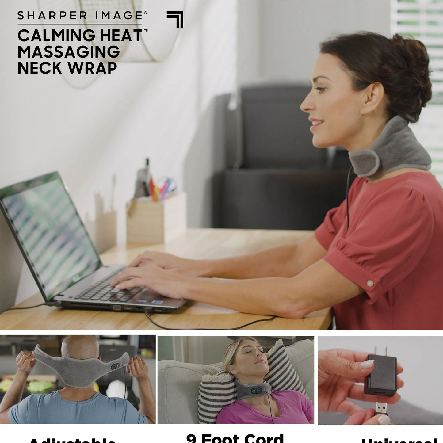 Calm Heat Massaging Neck Wrap