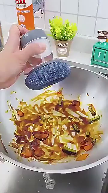 Liquid Adding Pot Washing Brush