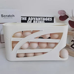 Rolling Egg Dispenser Rack